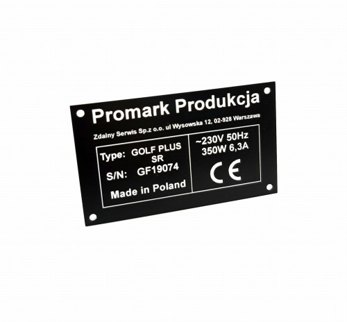 Tabliczka znamionowa LG1