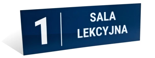 Tabliczka na drzwi, Sala Lekcyjna, Oznaczenia Sal