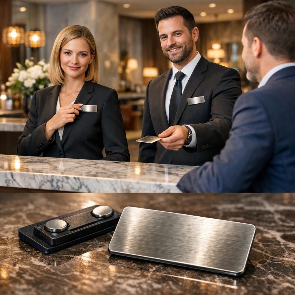 Tandetne identyfikatory potrafią zrujnować wizerunek nawet najlepszego hotelu.